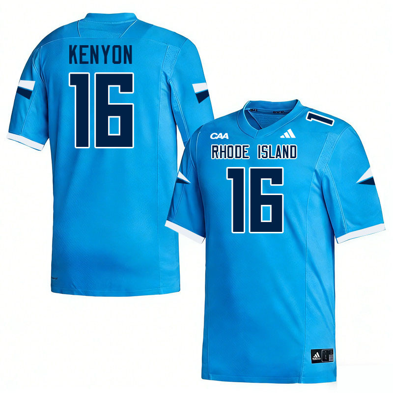 Rhode Island Rams #16 Conner Kenyon College Football Jerseys,Uniforms-Keaney Blue